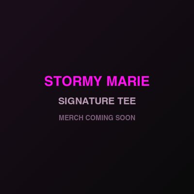 Stormy Signature Tee